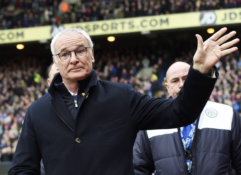 Claudio Ranieri sempre pi eroe di Leicester. Epa